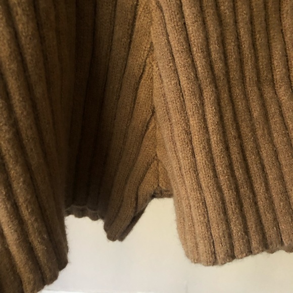 NWT Zara Taupe Ribbed Sweater Knit Short Romper M - Picture 6 of 11